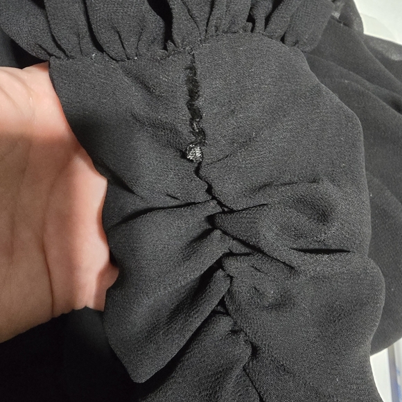 🖤 UnHoly Dolls Kill Gothic Elegant Black Lace Longsleeve Dress - Picture 5 of 7